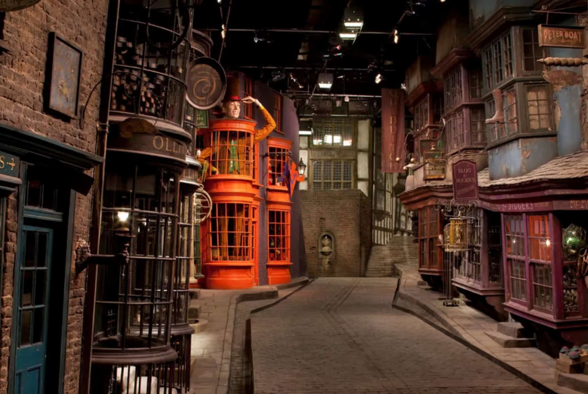 chemin de traverse dans les studios harry potter de londres