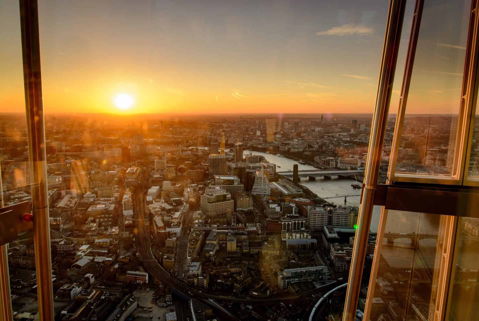 coucher de soleil londres