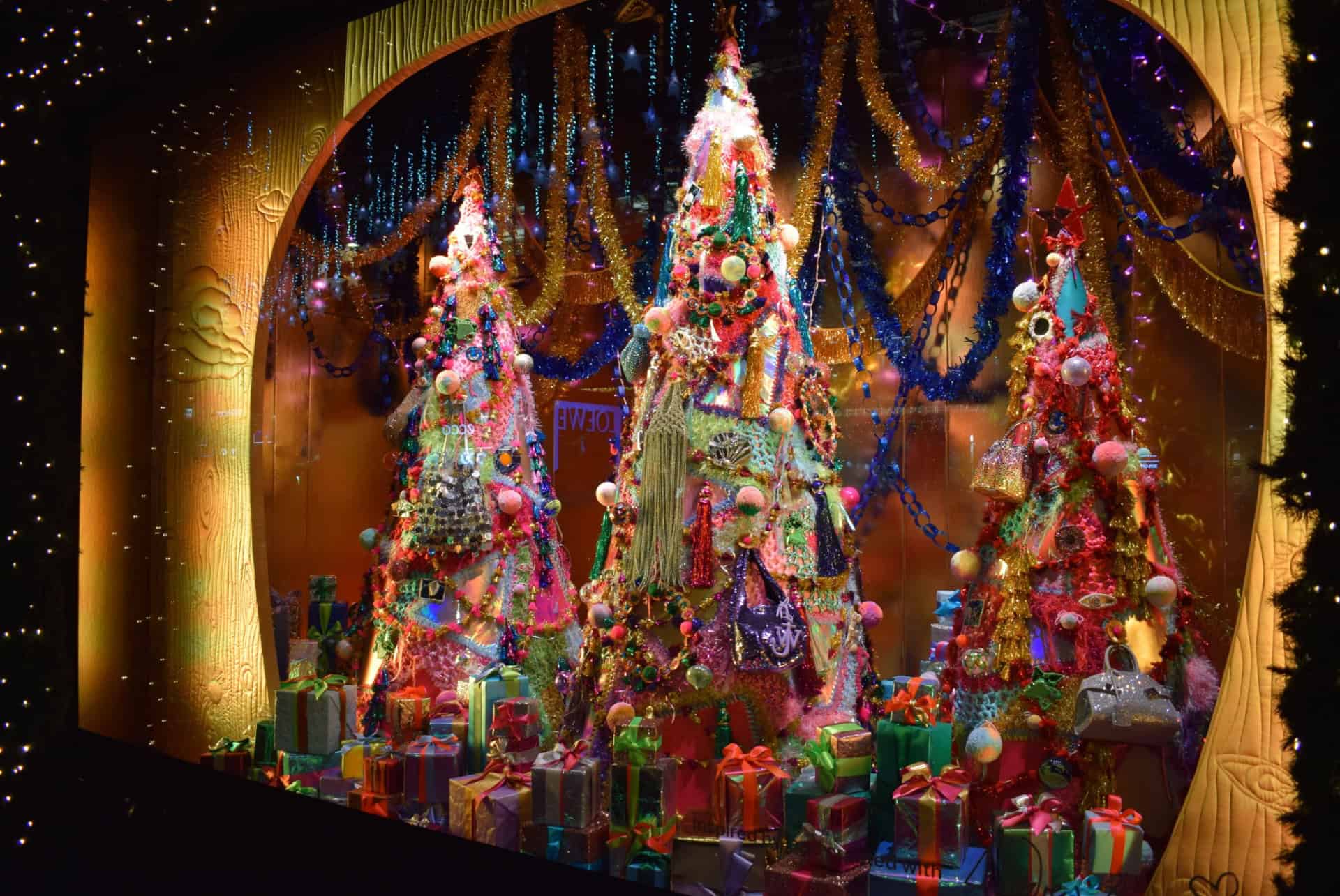 selfridges vitrine noel