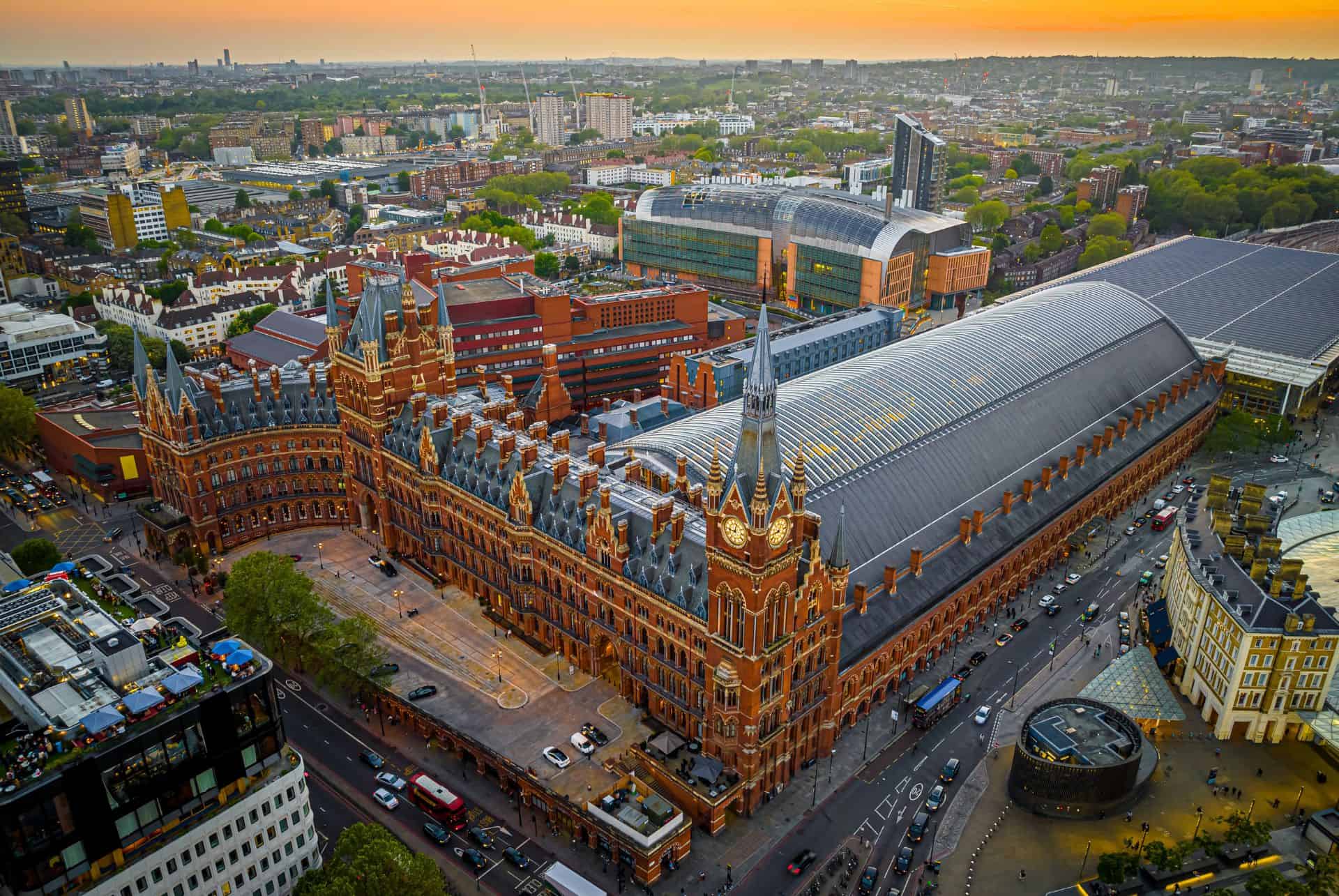 La gare St Pancras International à Londres