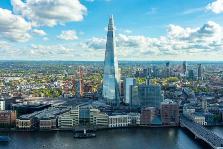 The view from The Shard