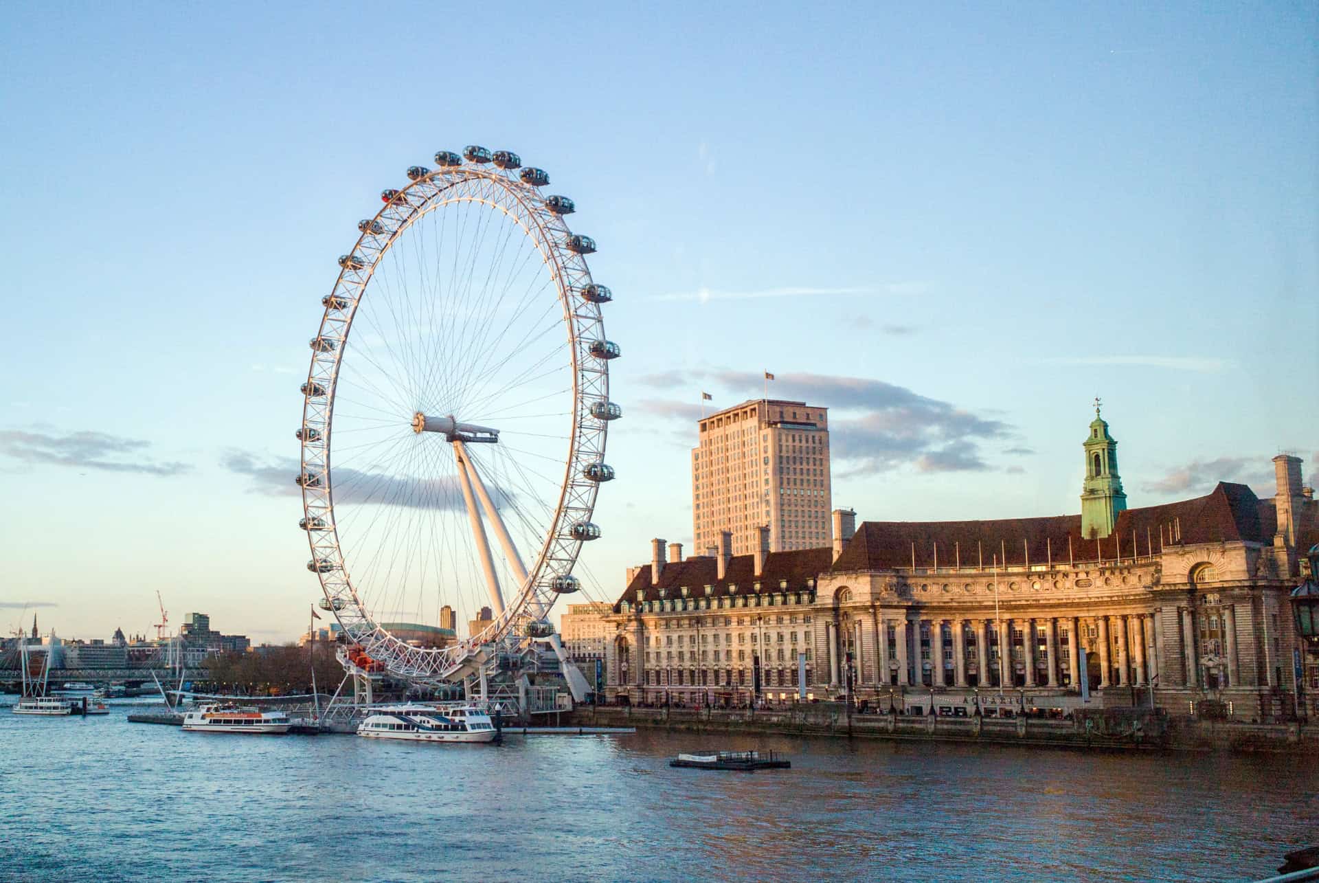 londres en automne london eye