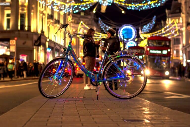 Tour à vélo des lumières de Noël de Londres