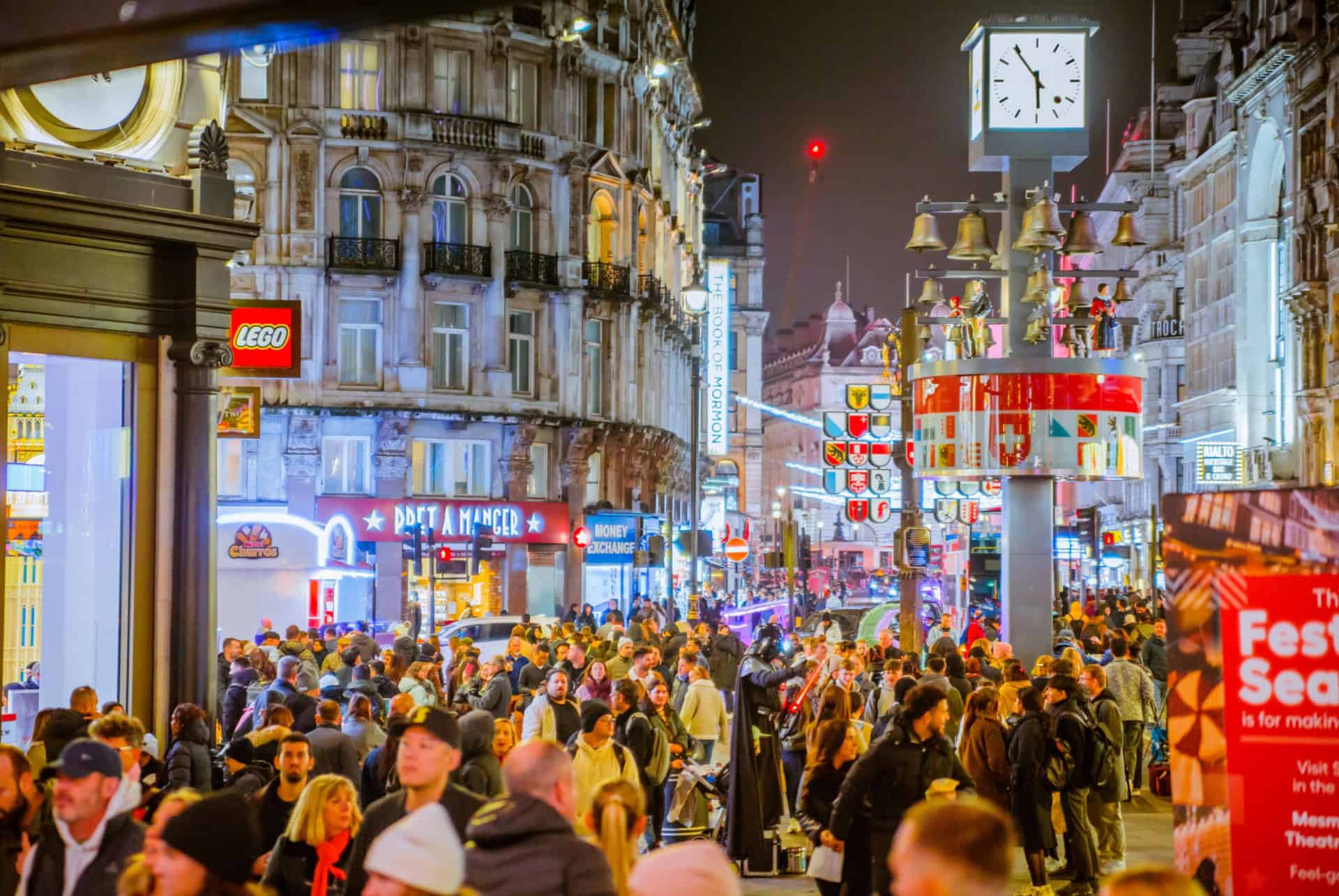 foule londres en hiver