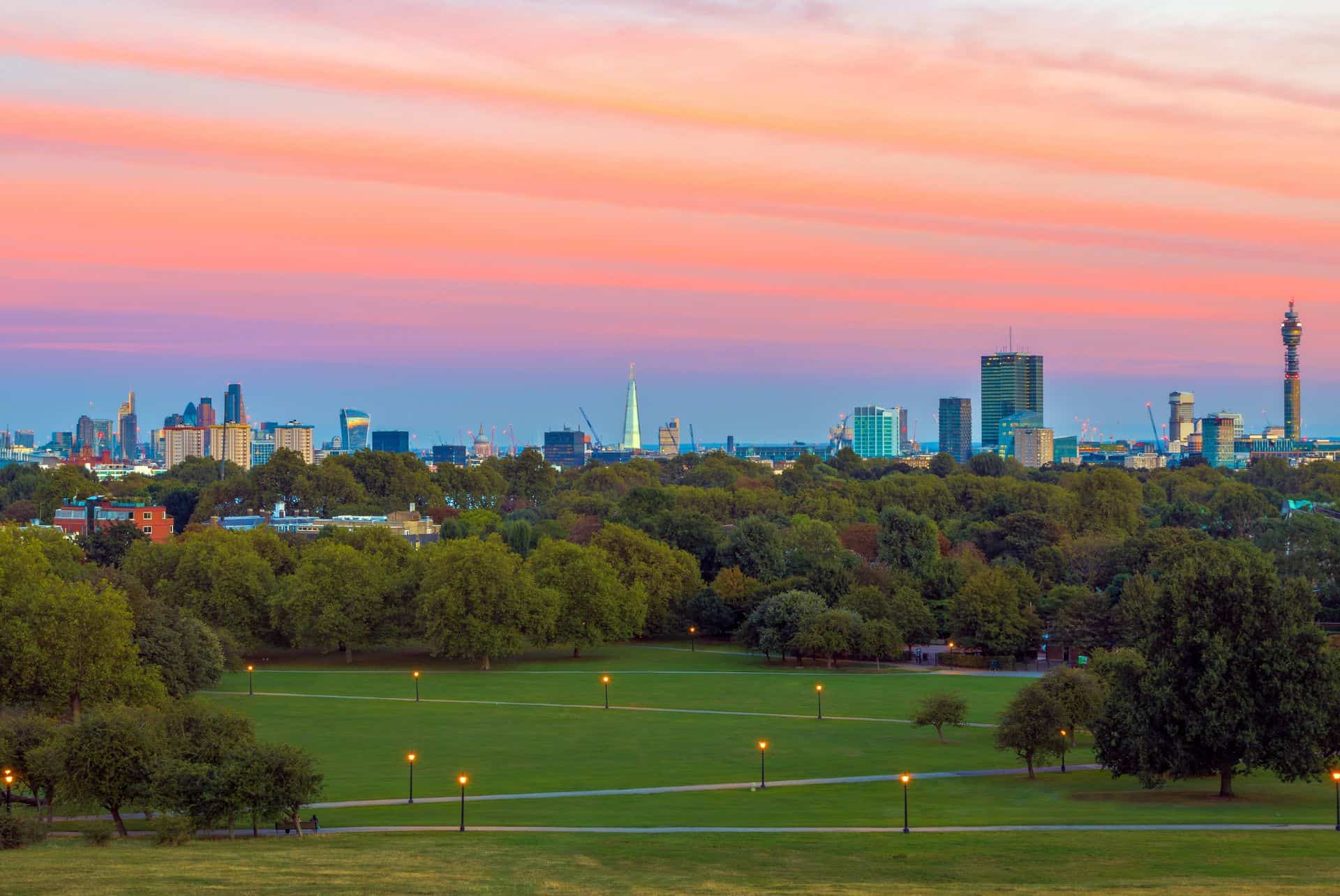 primrose hill coucher de soleil