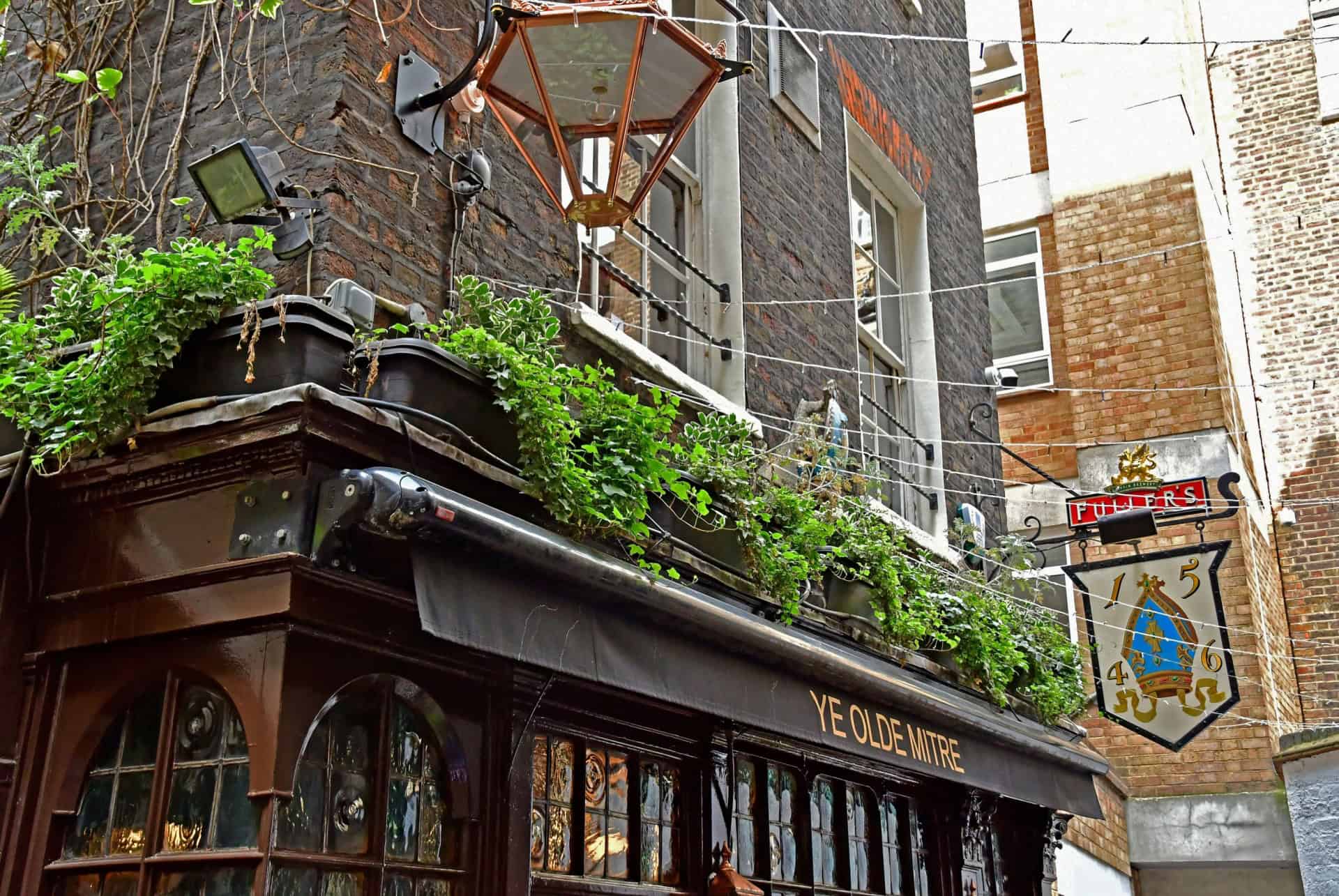 meilleurs pubs de londres ye olde mitre